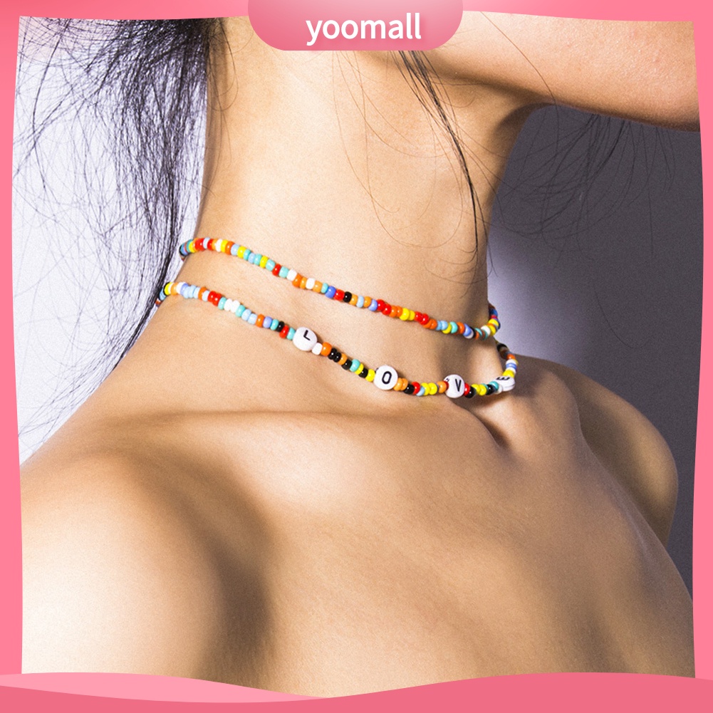 Set 2 Vòng Cổ Choker Phong Cách Bohemian Thời Trang Cho Nữ