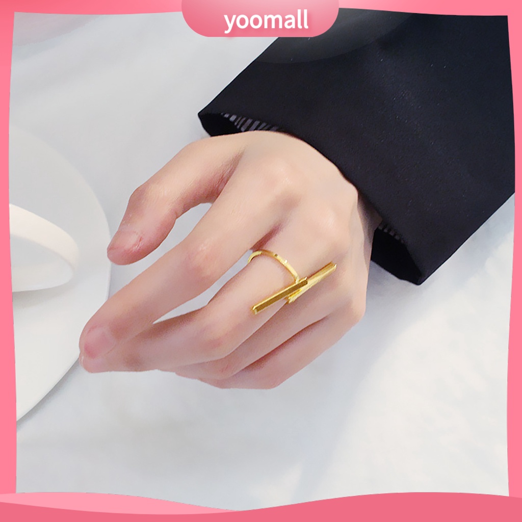Nhẫn Hở Bằng Kim Loại Thân Thiện Với Da Thời Trang
