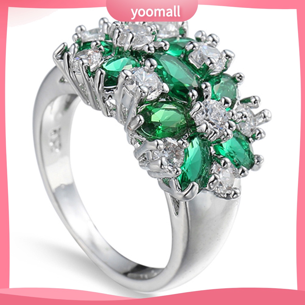 Nhẫn Mạ Bạc 925 Đính Đá Thời Trang Dành Cho Nữ