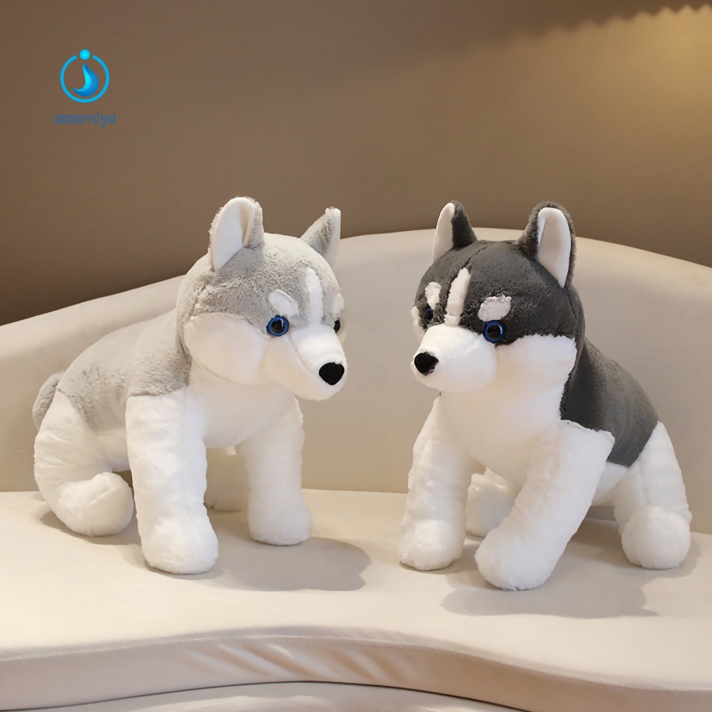 Đồ chơi nhồi bông Hình Chú Chó Mắt 3D Dễ Thương Cho Bé