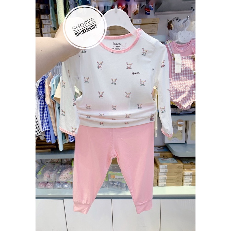 Avaler - Bộ dài cài vai sợi tre cho bé trai bé gái