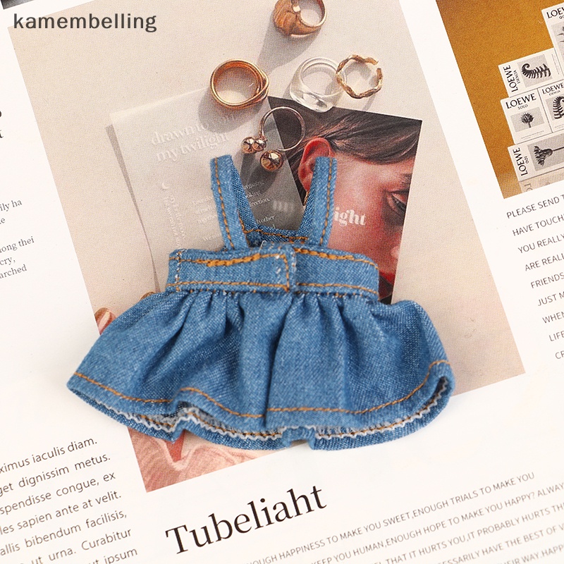 Đầm Yếm Denim Xinh Xắn Cho Búp Bê kamembelling 1 / 12