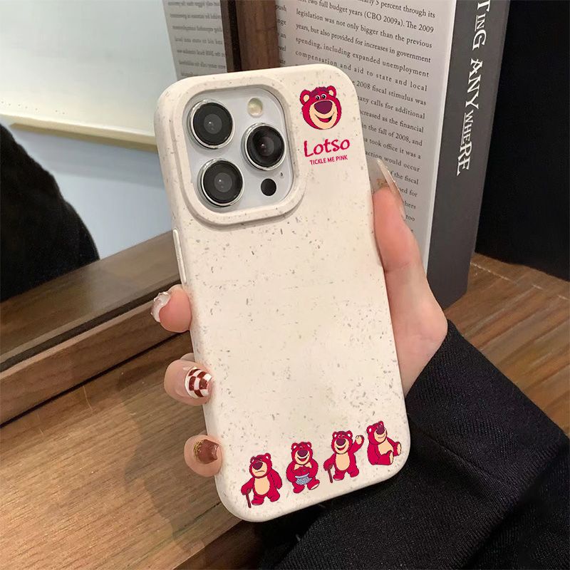 Ốp Điện Thoại Mềm Chống Sốc In Hình Gấu Dâu Tây Cho Iphone 14pro 8 13 11I 12 7 max