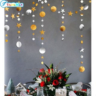 Vòng Hoa Hình Ngôi Sao Tròn 4M Trang Trí Tiệc Cưới / Lớp Học