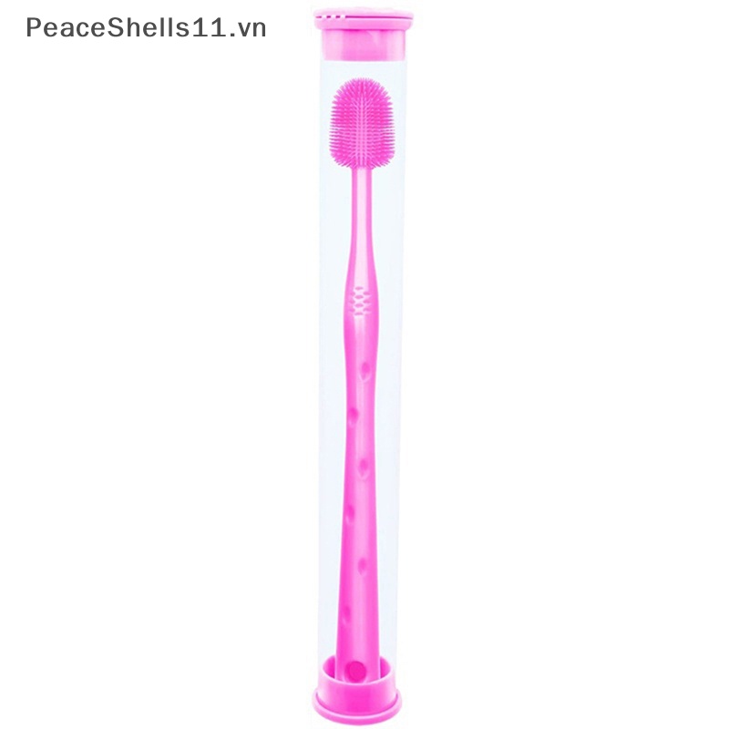 Bàn Chải Nylon Lông Siêu Mềm Xoay 360 Độ Làm Sạch Răng Miệng Cho Mèo