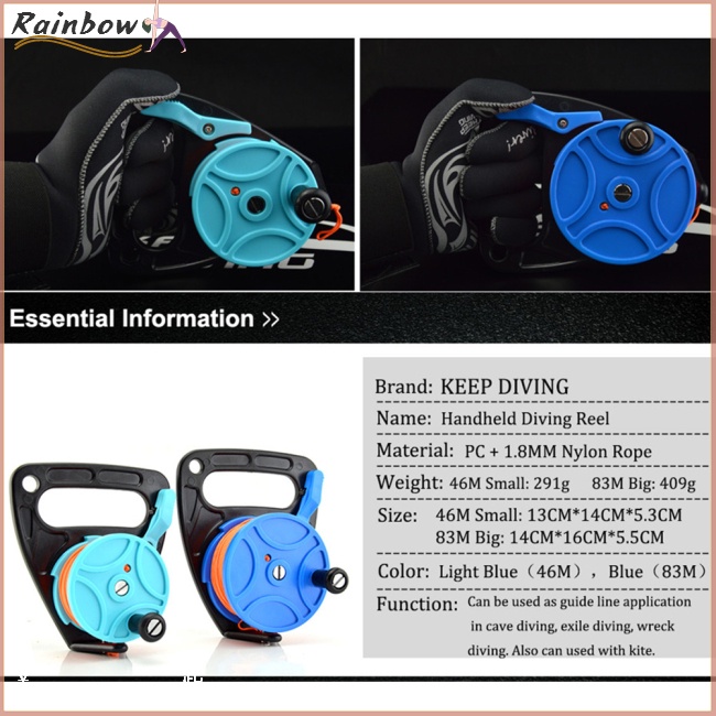 Cuộn Dây Lặn Cầm Tay 46 / 83m Chuyên Dụng Chất Lượng Cao