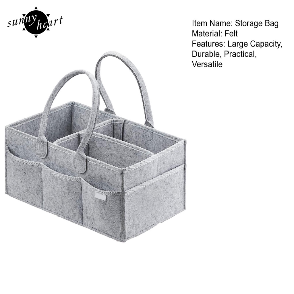 Sunnyheart Giỏ Đựng Tã Di Động: Tay Cầm Dài Trọng Lượng Nhẹ Và Hoàn Hảo Để Đi Du Lịch Với Trẻ Em Có Sức Chứa Lớn Để Bạn Có Thể Cửa Hàng Tất Cả Các Cửa Hàng y