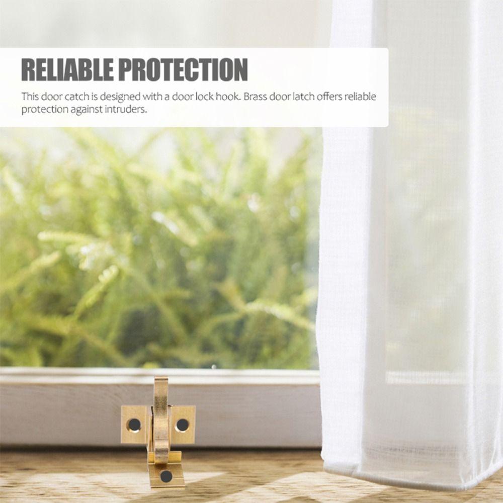 Khóa Cửa Dạng Đẩy Giảm Tiếng Ồn Bằng Đồng Nhỏ Gọn Cổ Điển