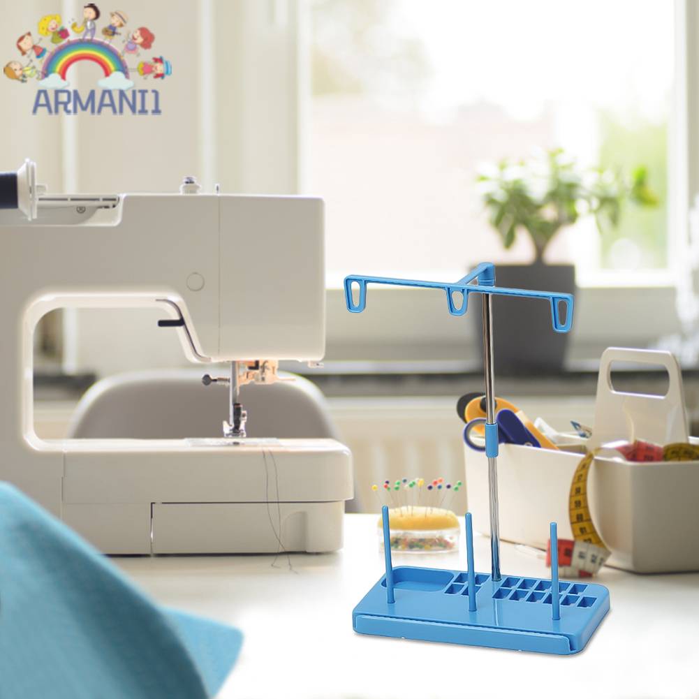Giá Đỡ Cuộn Chỉ Thêu Hình Nón 3 Trục Tùy Chỉnh Tiện Dụng Cho Máy May
