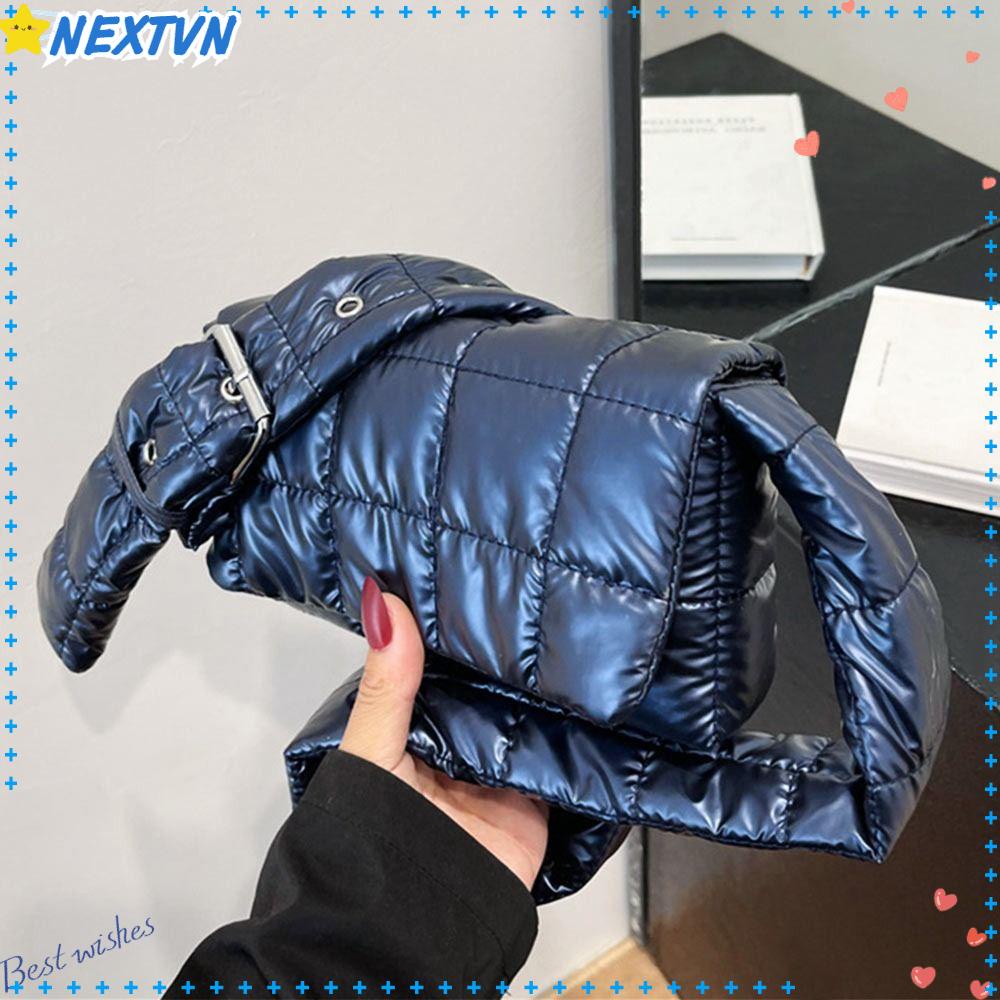 Túi Xách Đeo Vai Cotton Họa Tiết Sọc Caro Thời Trang Cho Nữ