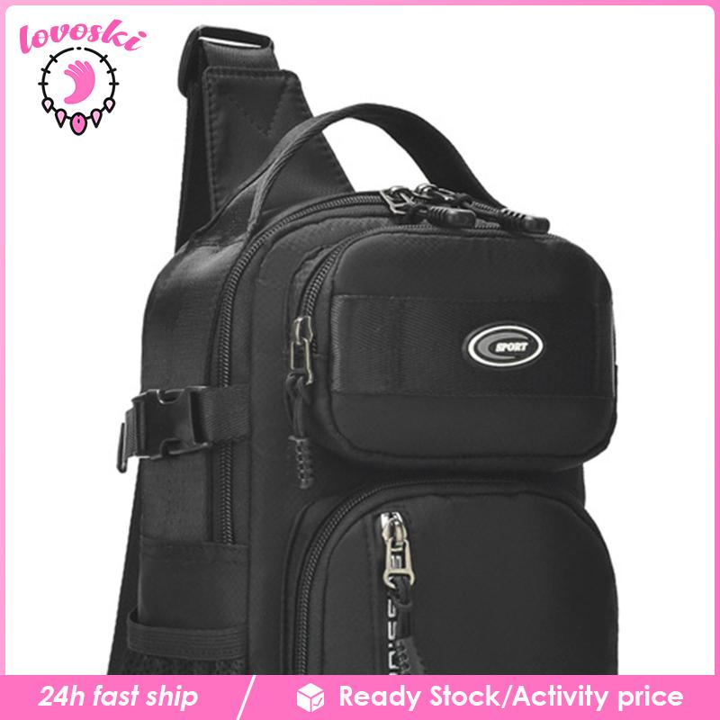 Túi Đeo Chéo Ngực Khóa Kéo Thời Trang Đường Phố Cá Tính