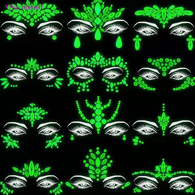 Purelove > Đá Pha Lê Đá Quý Dán Mặt / Cơ Thể Phát Sáng Trong Bóng Tối Mới