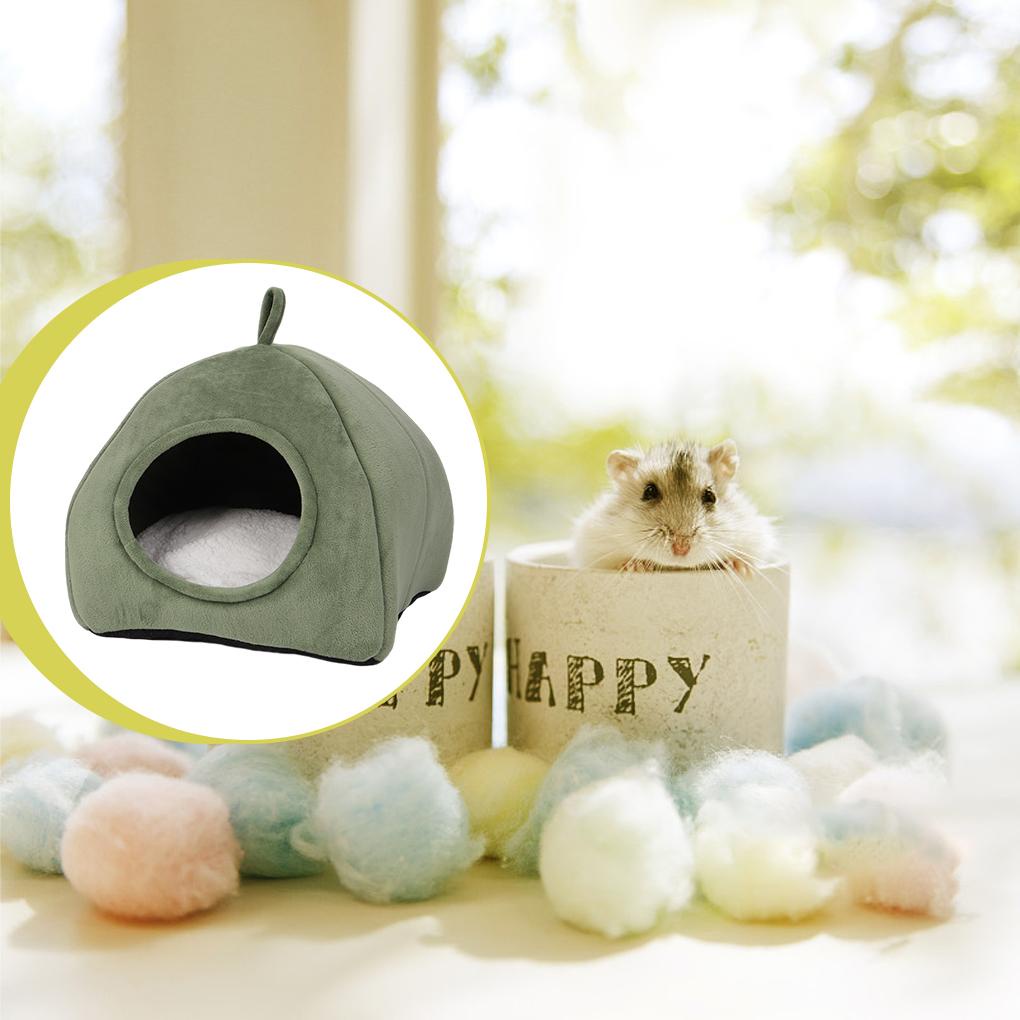 Giường Ngủ Bằng Vải Bông Màu Xanh Lá Dễ Lau Chùi Phù Hợp Với Chó Mèo Trong Nhà Dành Cho Mèo Cưng Mùa Đông