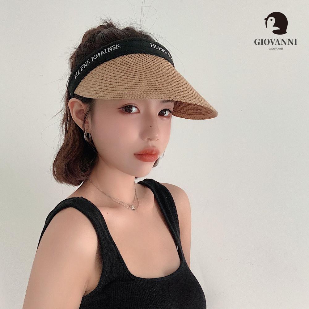 Mũ Rộng Vành Đan Móc Chống Nắng Thời Trang Đi Biển Cho Nữ