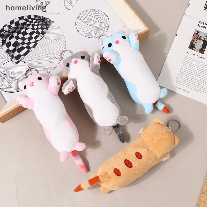 Móc Khóa Hình Mèo Nhồi Bông Mềm Mại Đáng Yêu