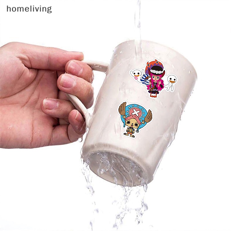 Set 48 / 50 / 60 Miếng Dán Hoạt Hình Luffy Trang Trí Ván Trượt / Máy Tính / Điện Thoại Di Động