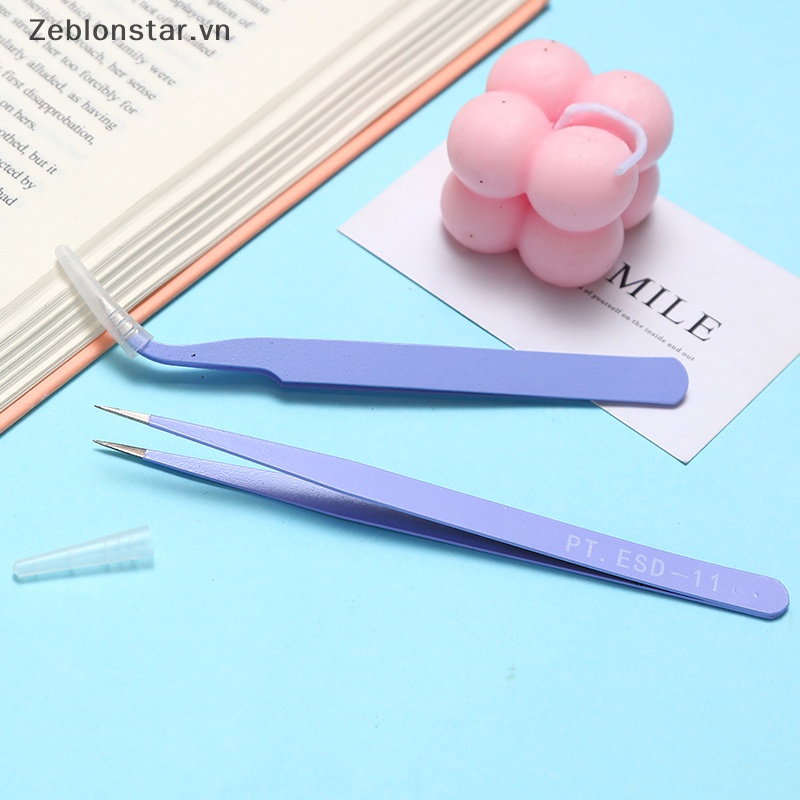 1 Bộ Nhíp Thẳng / Cong Bằng Thép Không Gỉ Đính Đá Trang Trí Móng Tay Nghệ Thuật DIY