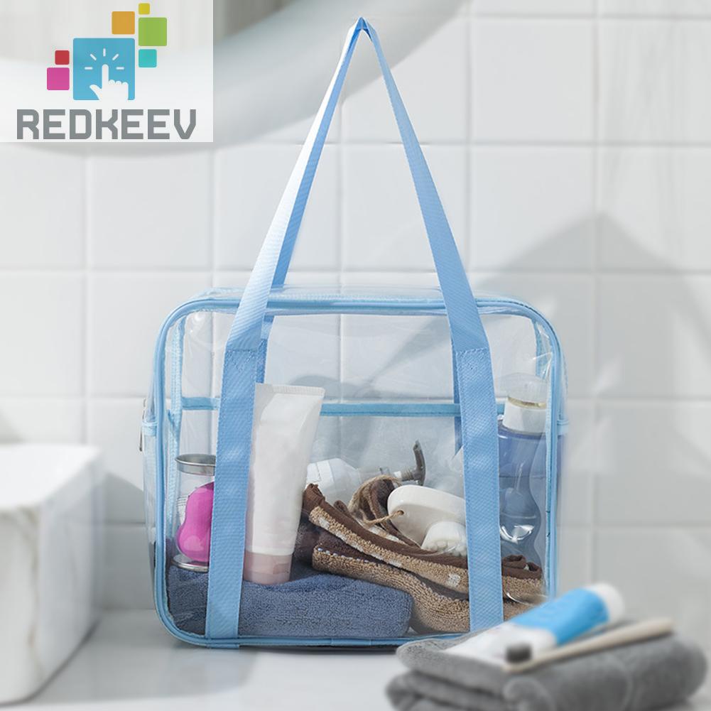 Túi Đựng Mỹ Phẩm Bằng PVC Trong Suốt Đa Năng Có Khóa Kéo Tiện Dụng Cho Nữ