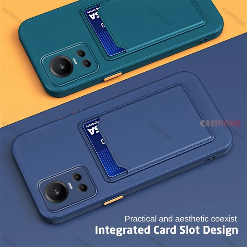 Ốp Điện Thoại Silicon Mềm Có Ngăn Đựng Thẻ Cho Oppo Reno 10 Pro 5G Reno 10 Pro Reno10 10Pro Reno10Pro Plus 10Pro + + 4G 5G 2023 2023
