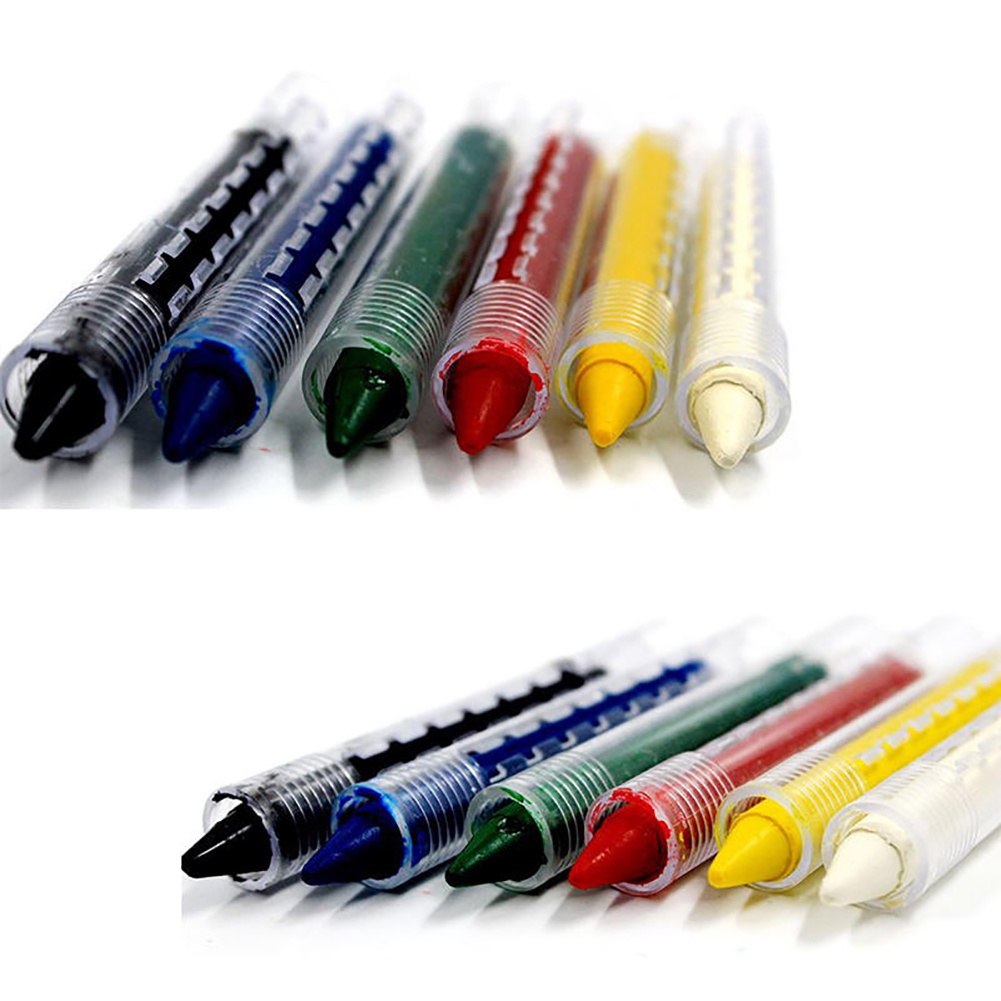 Set 6 Bút Màu Vẽ Mặt / Cơ Thể Không Độc Hại Tiện Dụng