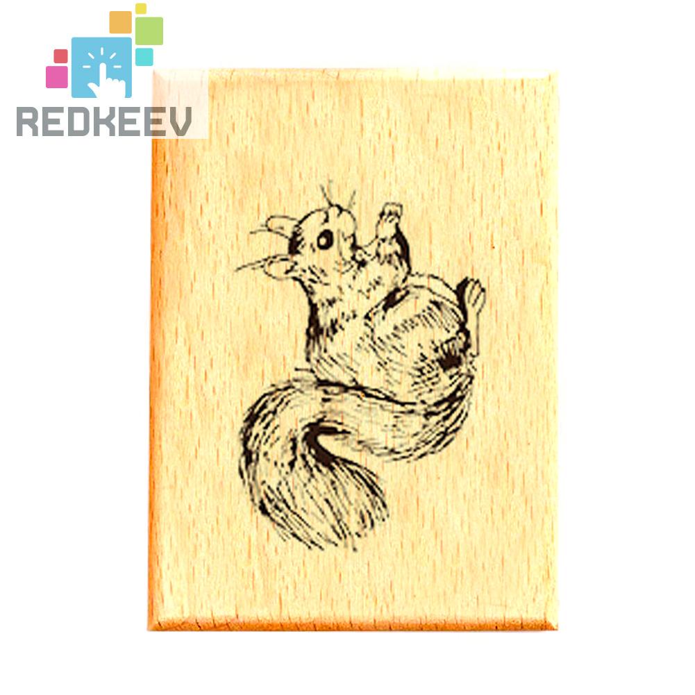 Con Dấu Hình Động Vật Dễ Thương Phong Cách Retro Trang Trí Sổ Tay