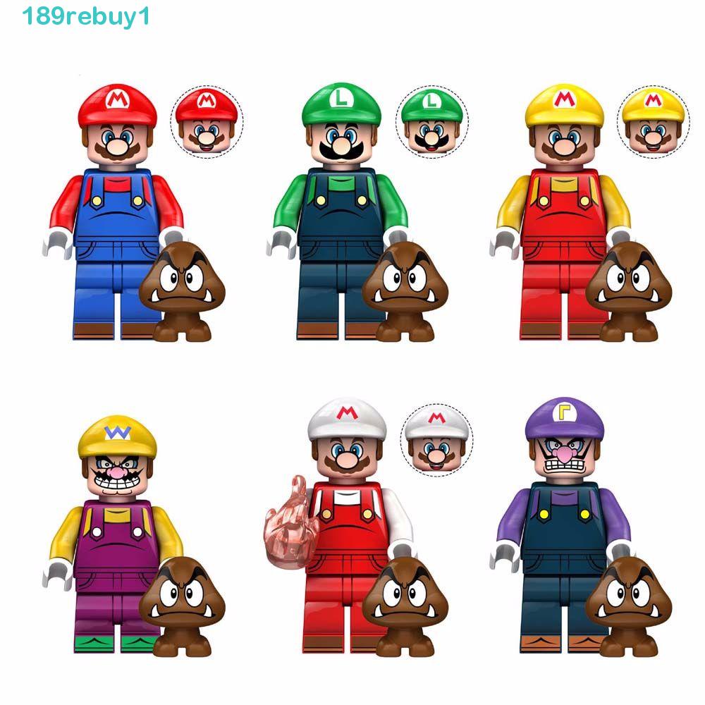 Bộ Đồ Chơi Lắp Ráp Mô Hình Nhân Vật Hoạt Hình Super Mario Bros Mini REBUY1