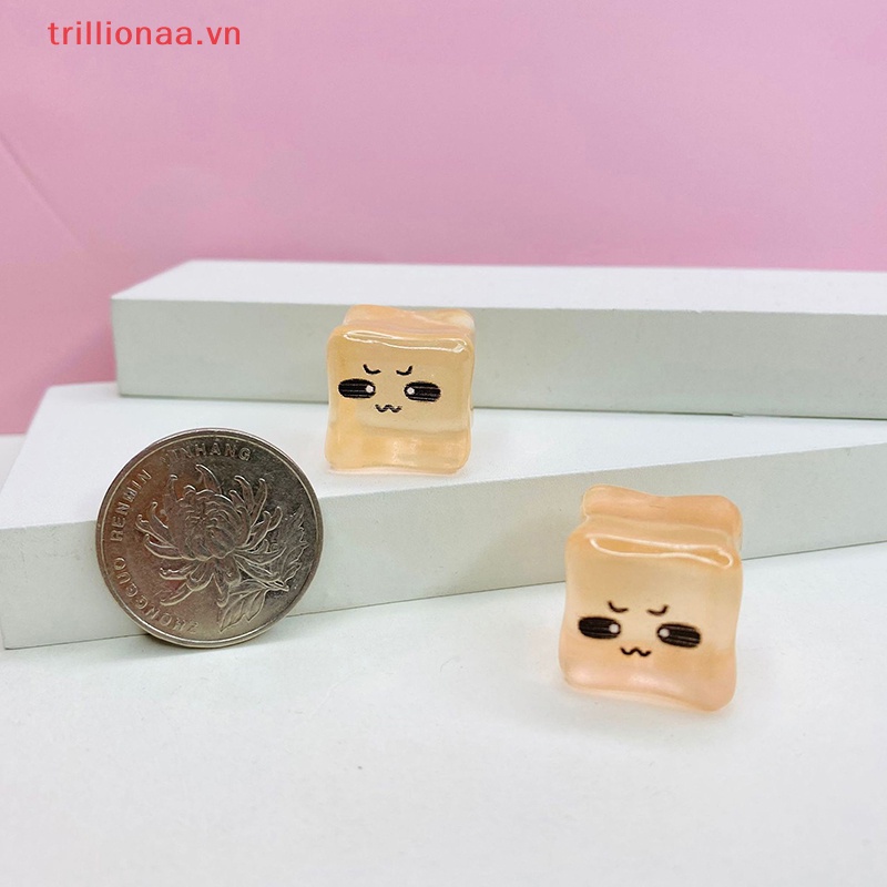 Set 5 Viên Đá Dạ Quang Trong Suốt Kèm Mặt Dây Chuyền Bằng Resin DIY