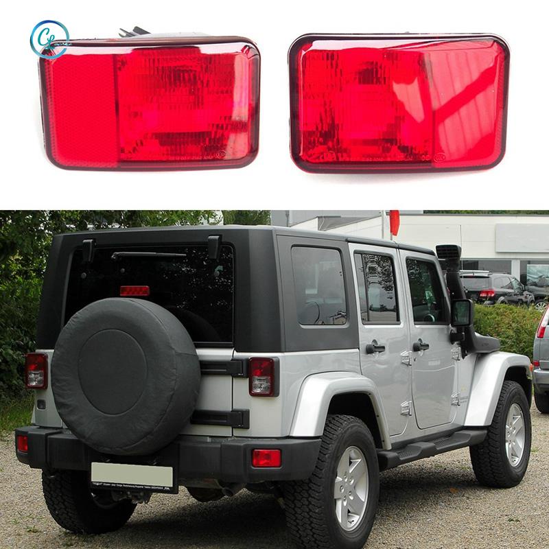 1 Cặp Đèn Sương Mù Gắn Đuôi Xe Hơi Chất Lượng Cao 55078104Vỏ Xe Jeep Wrangler 2007-2018