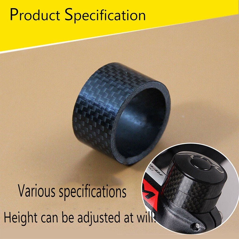 Bucklos 11PC Carbon Xe Đạp Tai Nghe Máy Giặt Đường Núi Xe Đạp Phía Trước Dĩa Máy Giặt Hợp Kim Nhôm Xe Đạp Thân Tay Cầm Miếng Đệm