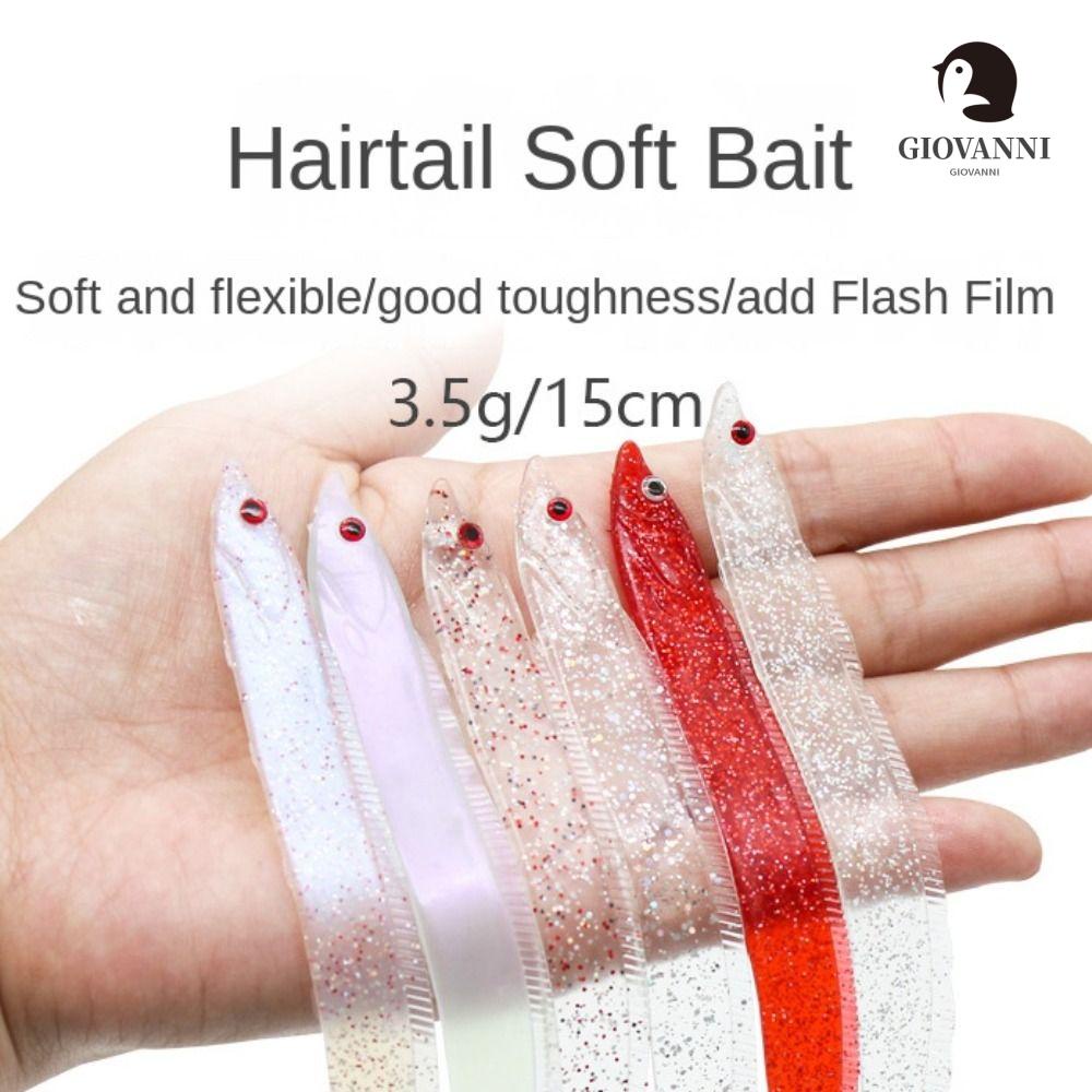 Mồi Câu Cá Nhân Tạo Hình Giuni Màu Trắng Trong Suốt