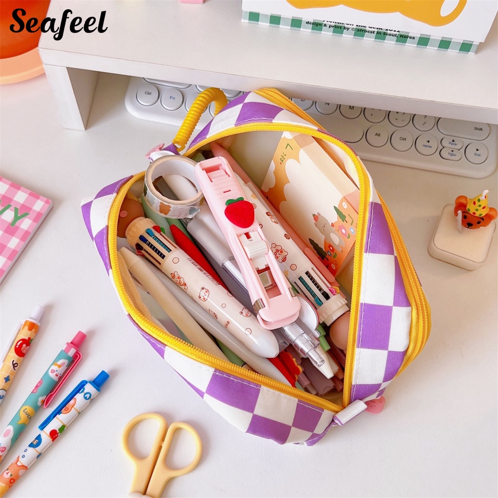Túi Đựng Bút Chì Dày Dặn Chống Bụi Dễ Dàng Truy Cập Họa Tiết Biển