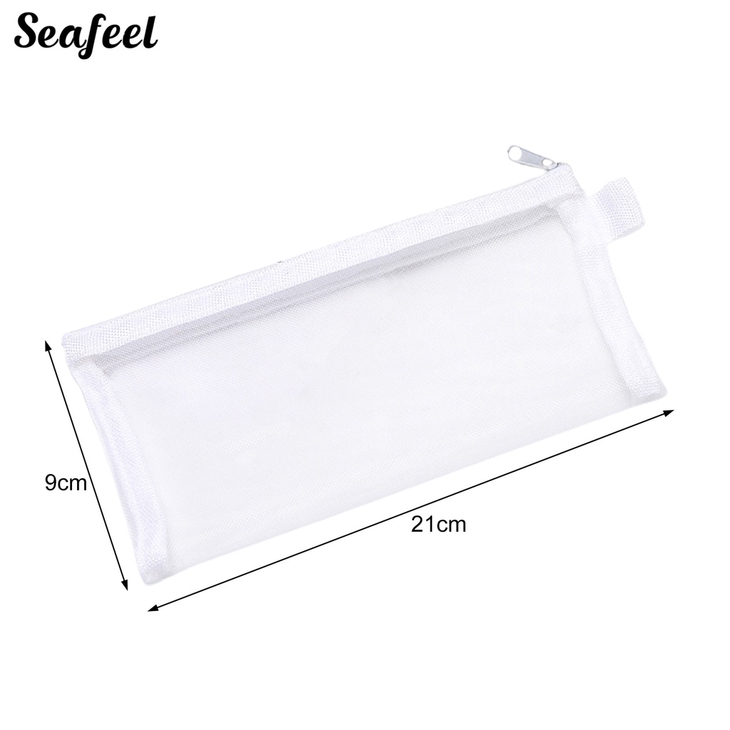 Túi Đựng Bút Chì Sức Chứa Lớn Có Khóa Kéo Có Thể Tái Sử Dụng Cho Học Sinh