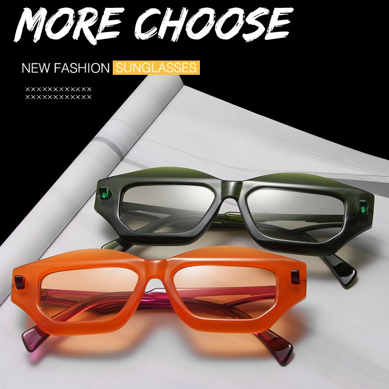 Kính Mát Gọng Vuông Nhiều Màu Sắc Thời Trang Unisex