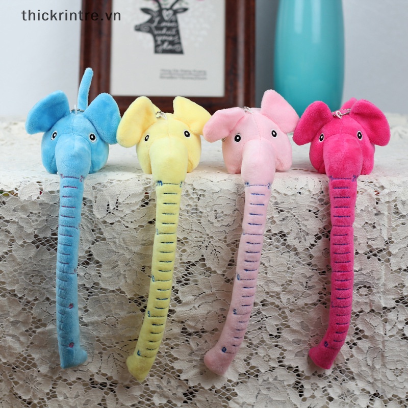 Đồ chơi nhồi bông Hình Voi Mũi Dài Đáng Yêu Treo Móc Khóa / Ba Lô / Móc Khóa Trang Trí