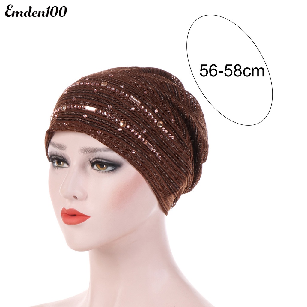 Mũ Trùm Đầu Đính Đá Thời Trang Cho Nữ