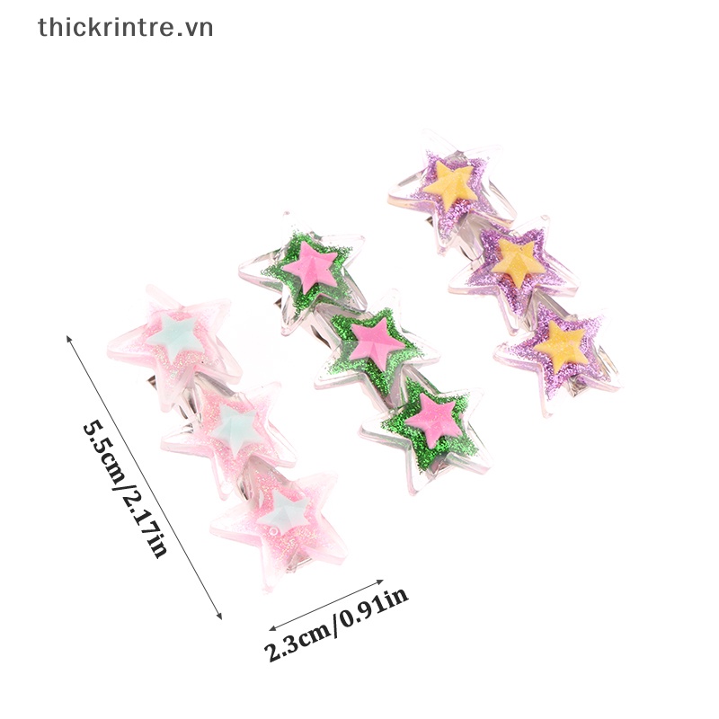 Kẹp Tóc Hình Ngôi Sao Lấp Lánh Thời Trang Mùa Hè Y2K 1 Cái Cho Nữ
