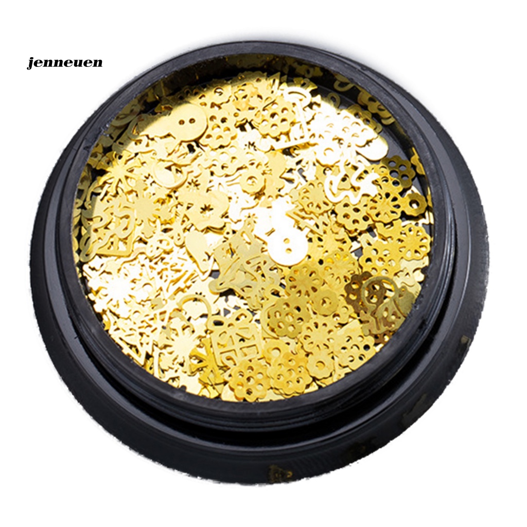 Hộp 120 Hạt Kim Sa Lấp Lánh Trang Trí Móng Tay Phong Cách Halloween