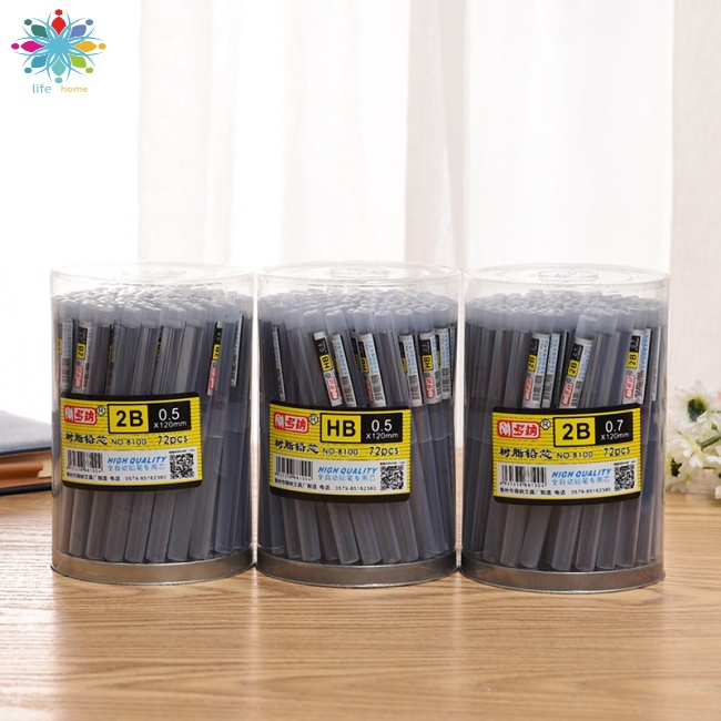 Set 1 Lọ 20 Lõi Bút Chì Bấm 2B / HB / 2H 0.5 Mm / 0.7 Mm Thay Thế Chất Lượng Cao