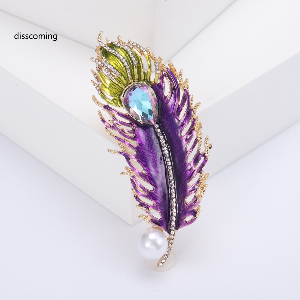 Áo Thun SL SL SL SL SL SL SL| Ghim Cài Áo Hình Lông Công Đính Đá Zircon Cổ Điển Độc Đáo Cho Bất Kỳ Dịp Nào