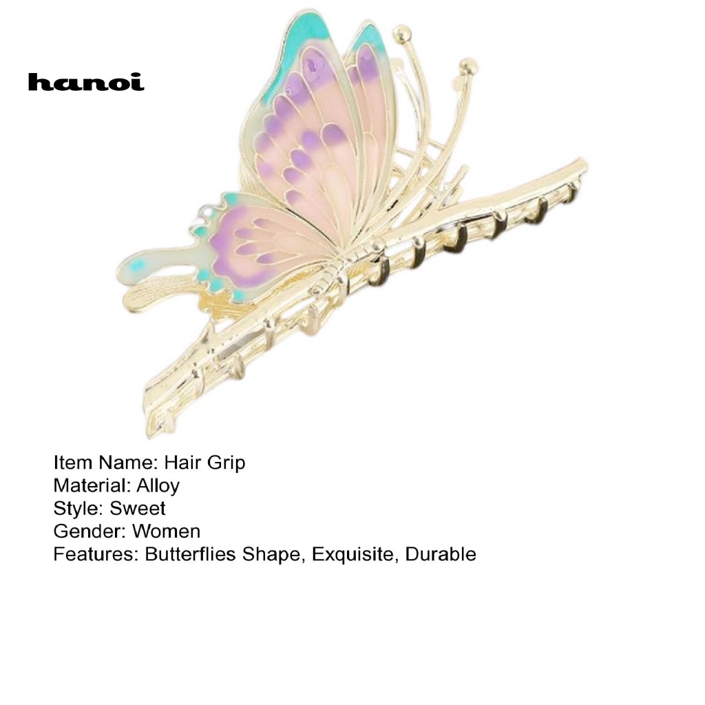 Kẹp Tóc Càng Cua Co Giãn Chống Trượt Ba Chiều Nhiều Màu Sắc Tươi Tắn Và Nghệ Thuật Có Răng Cưa Phù Hợp Cho Nữ