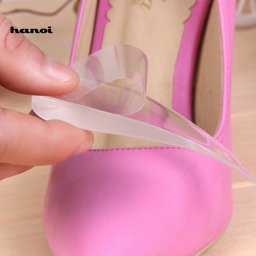 Cặp Đệm Silicone Trong Suốt Lót Gót Chân Chỉnh Sửa Tư Thế Cho Người Lớn Và Trẻ Em