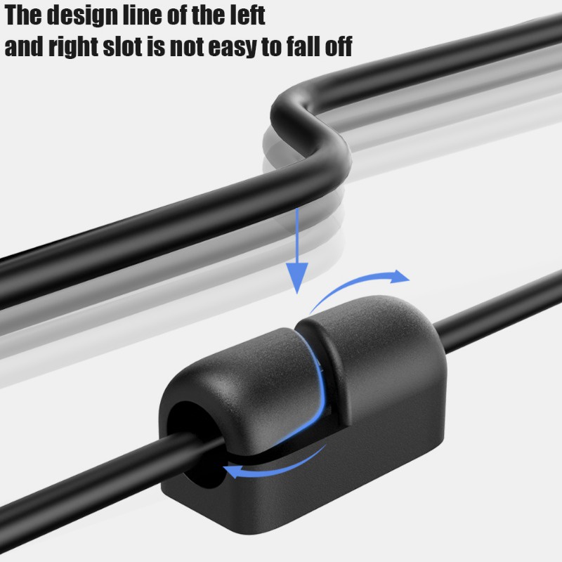 1 Kẹp Cố Định Dây Cáp USB Đa Năng 4 Màu Sắc Tiện Dụng Cho Gia Đình / Văn Phòng