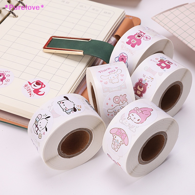 Bộ 500 Miếng Dán Trang Trí Hoạt Hình Mèo Kitty / Chó Pacha Kulomi Dễ Thương Mới