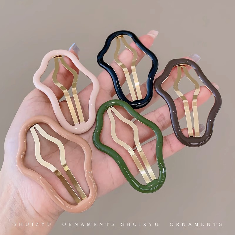 Bộ Kẹp Tóc Kim Loại Hình Đám Mây Dễ Thương