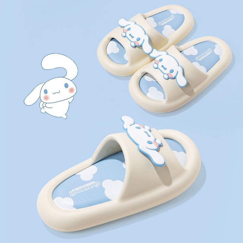 SANRIO Dép Đi Trong Nhà Đế Dày Chống Trượt Hình Cinnamoroll Dễ Thương Cho Bé