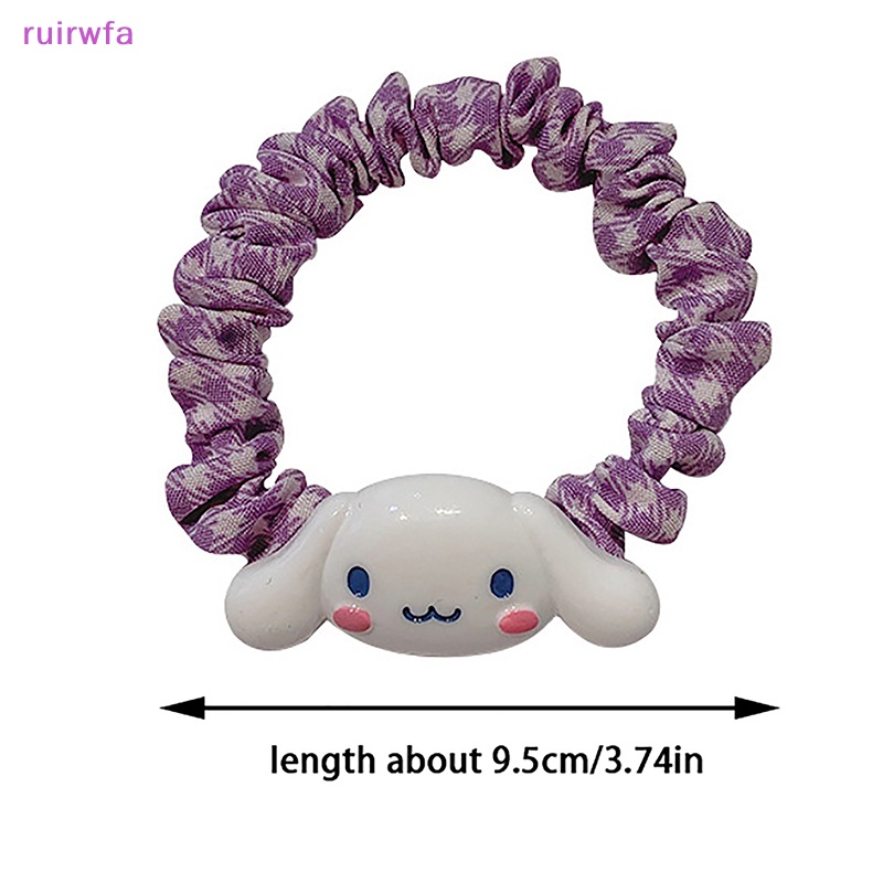 Dây Buộc Tóc Cao Su Co Giãn Hình Sanrio Kuromi Dễ Thương Cho Nữ Mới