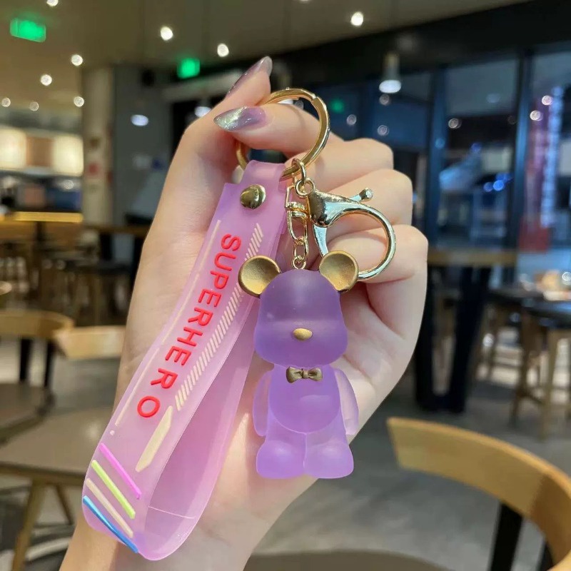 Móc Khóa Hình Gấu Đính Pha Lê Dễ Thương