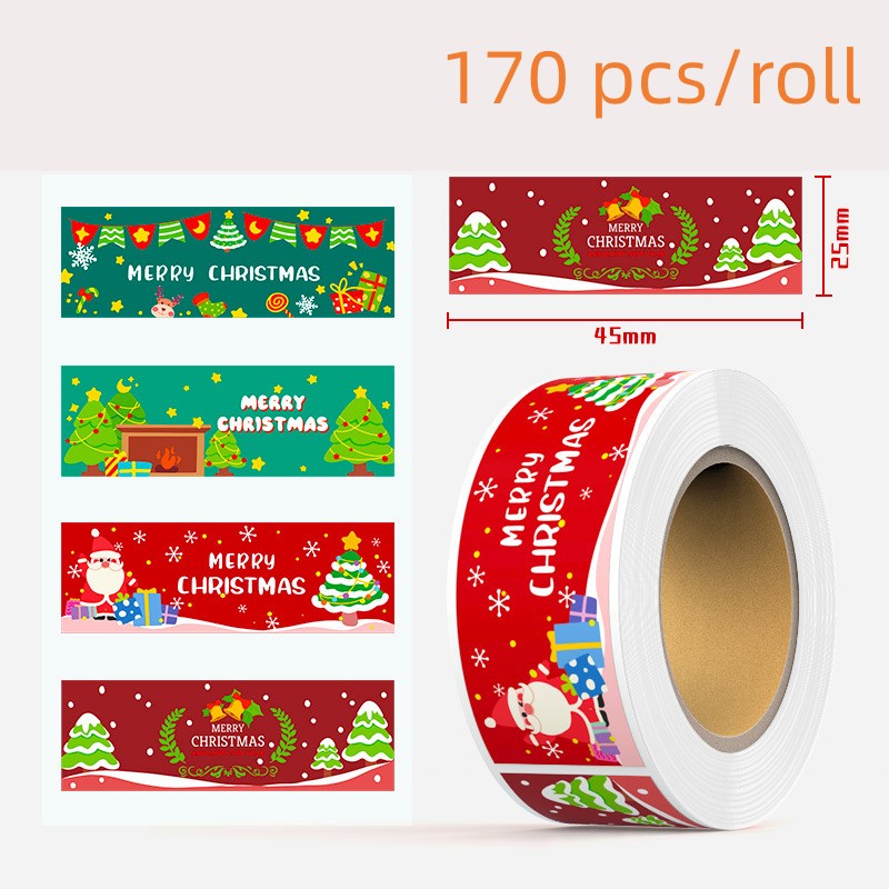 Cuộn 500 Sticker Dán Trang Trí Halloween / Giáng Sinh