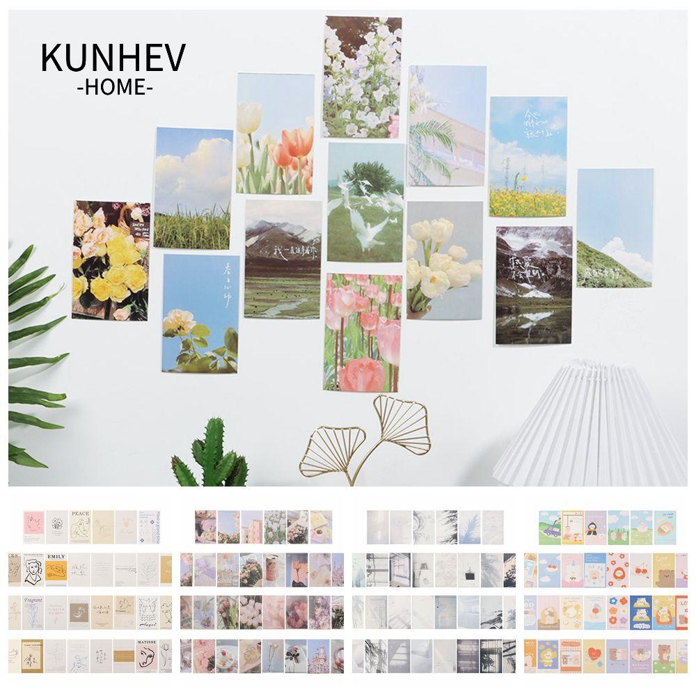 KUNHEV Set 30 Tấm Bưu Thiếp Hình Phong Cảnh Dùng Làm Đạo Cụ Chụp Ảnh