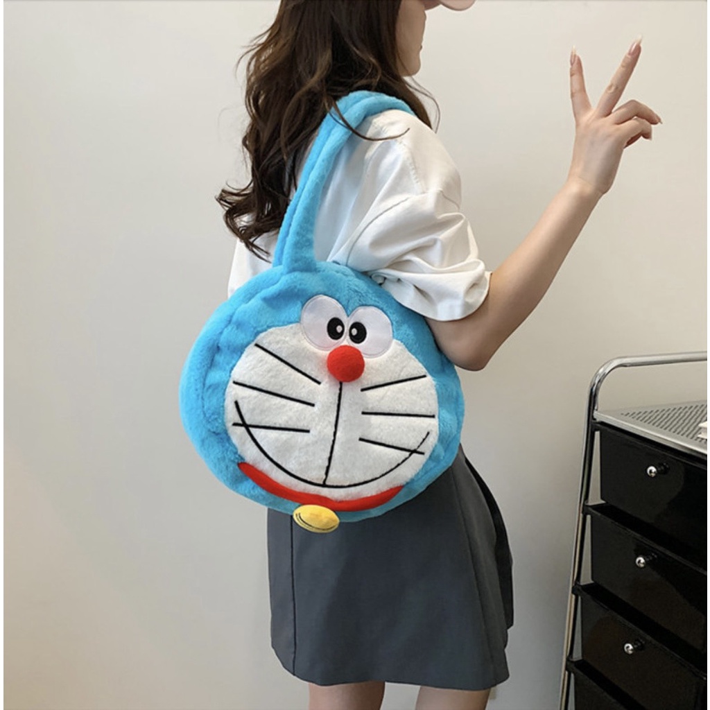 Túi tote đeo vai hình doremon dễ thương xinh xắn